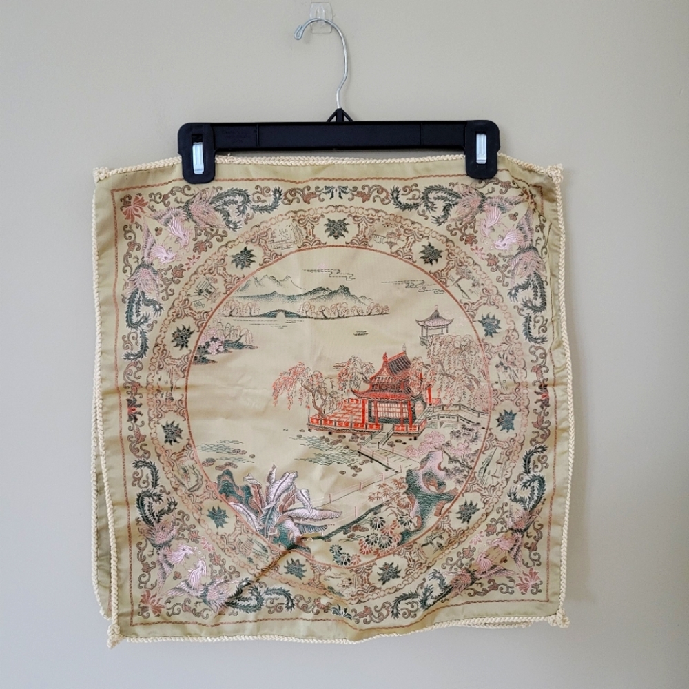 Vintage Silk Brocade accent pillow covers - Picture 6 of 9